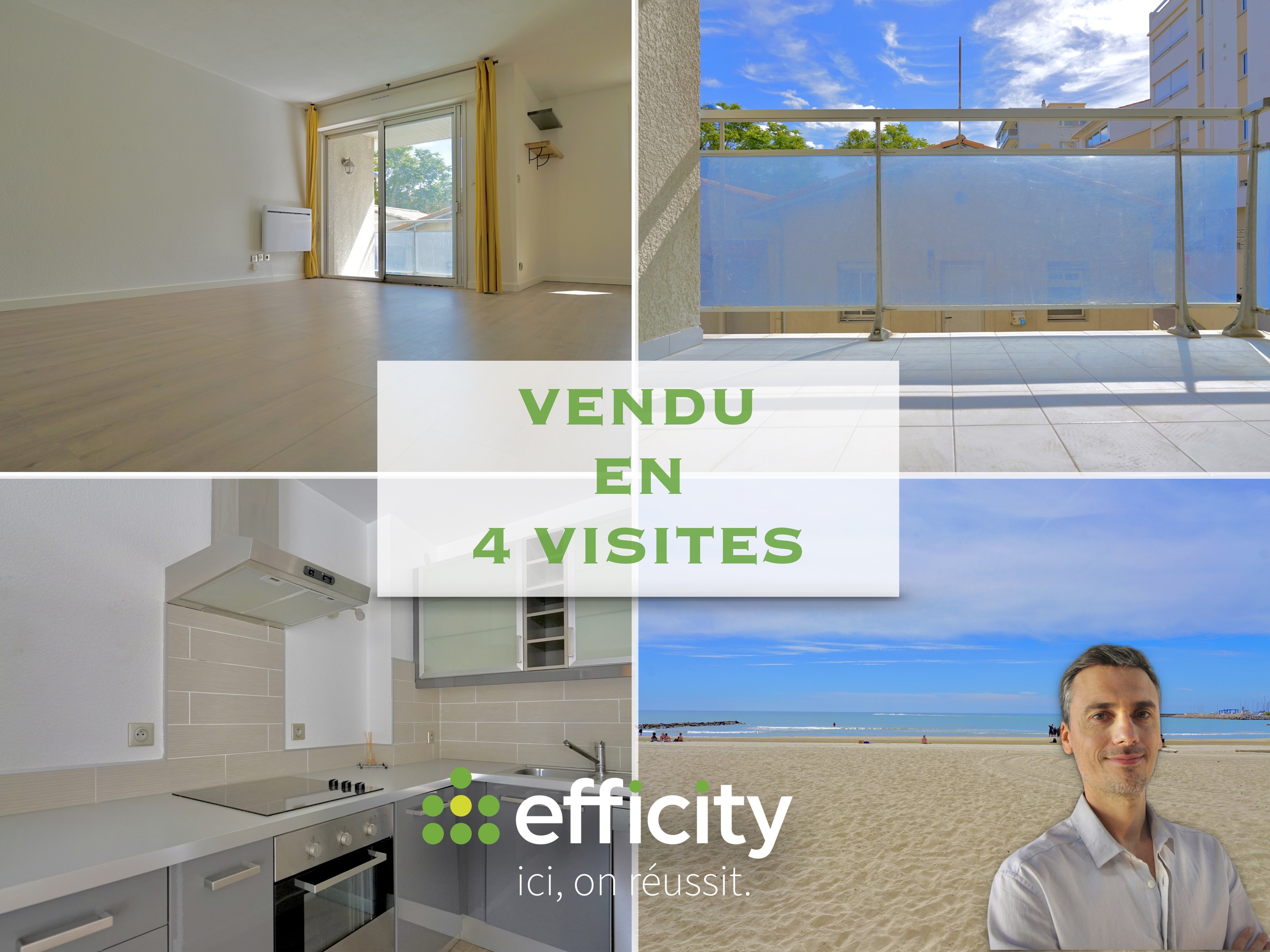 appartement 3 pièces - 55m2 à Palavas-les-Flots (34250)