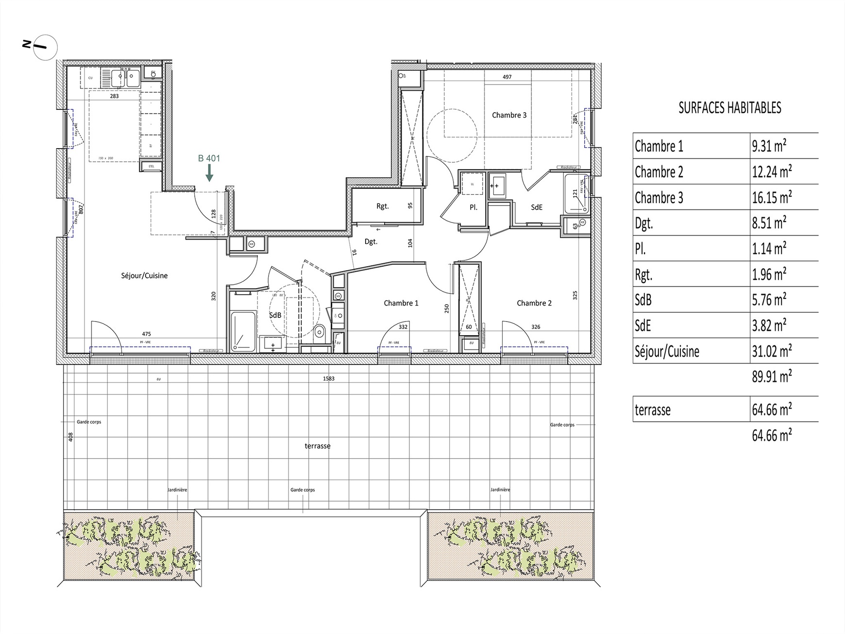 Achat immobilier Appartement 4 pièces  90m2 à Nantes (44300) - Photo n°6