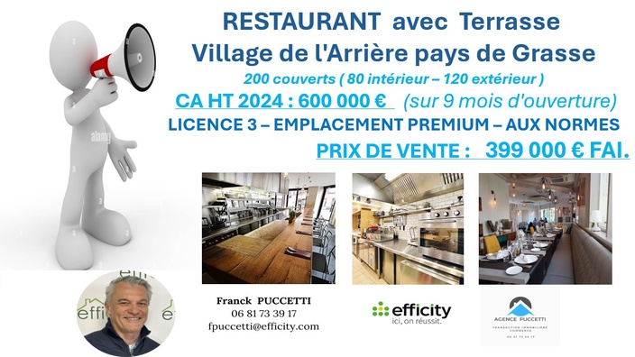 fonds de commerce  - 300m2 à Peymeinade (06530)