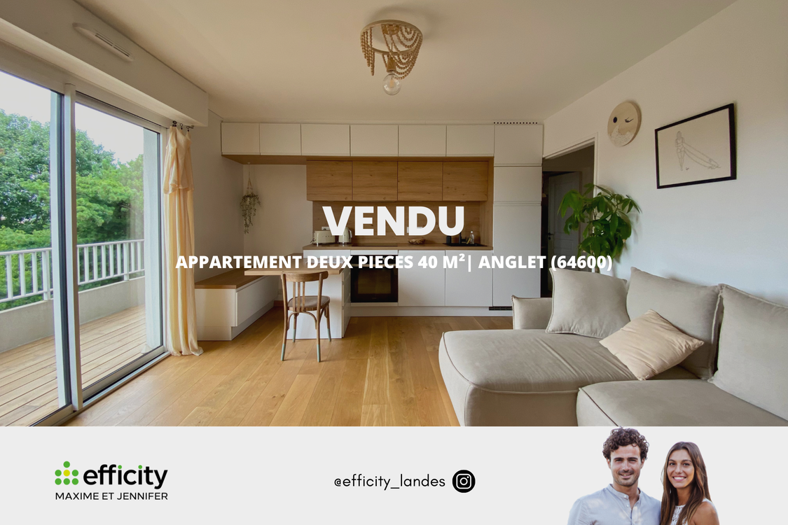 appartement 2 pièces - 40m2 à Anglet (64600)