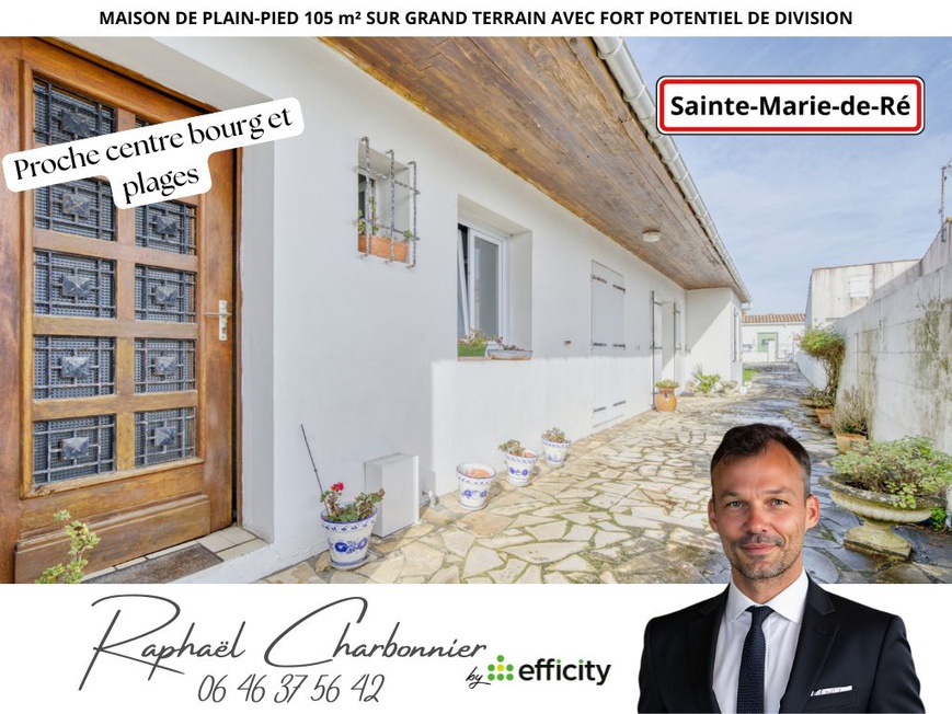 Achat immobilier Maison 5 pièces  105m2 à Sainte-Marie-de-Ré (17740) - Photo n°1