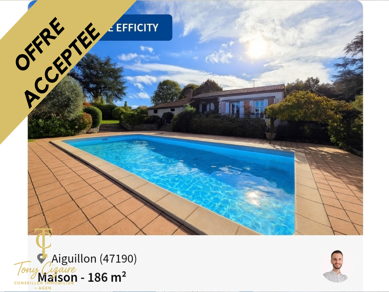 maison 7 pièces - 186m2 à Aiguillon (47190)