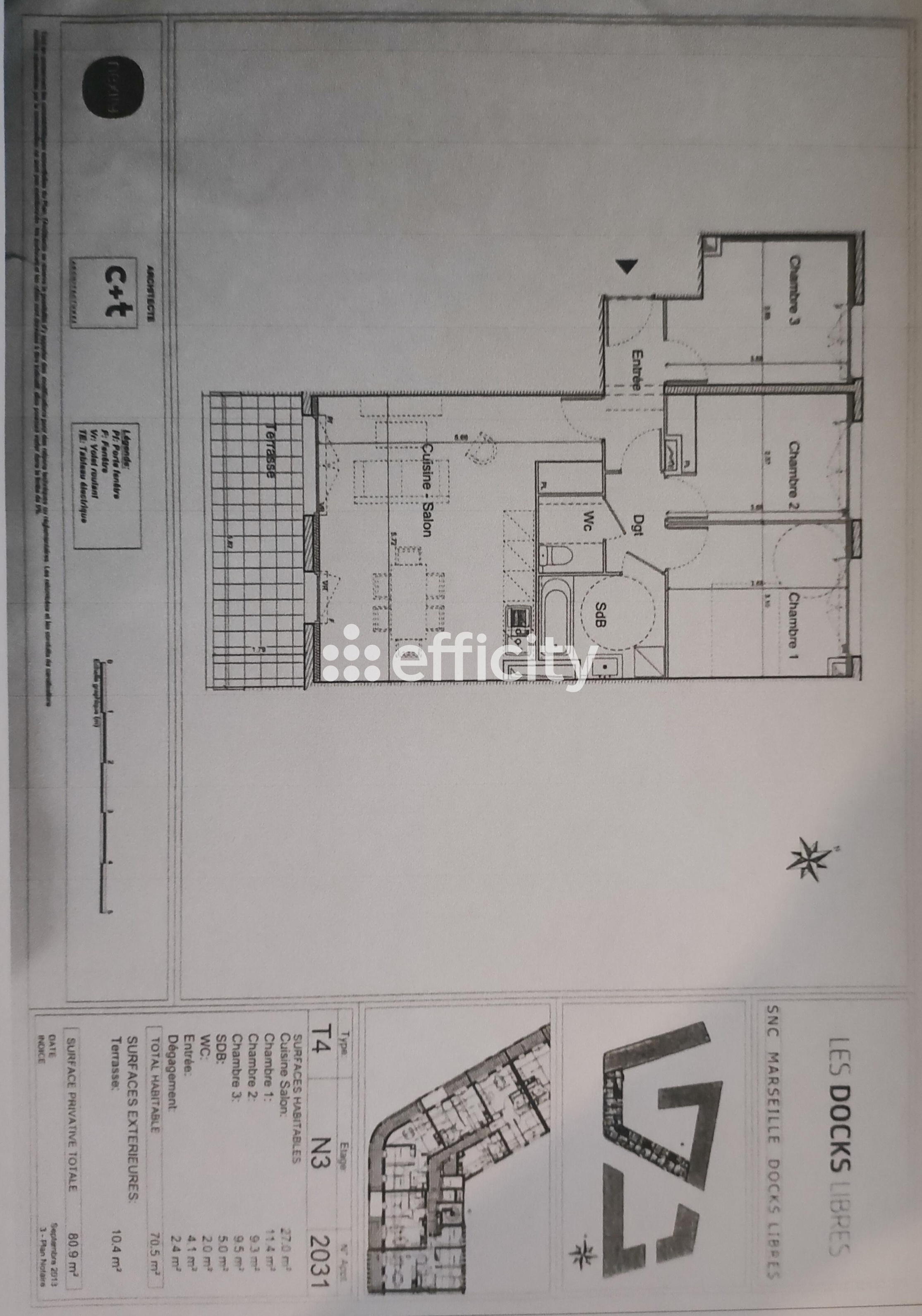 Achat immobilier Appartement 4 pièces  70m2 à Marseille (13003) - Photo n°13