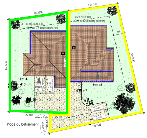 terrain  - 510m2 à Martignas-sur-Jalle (33127)