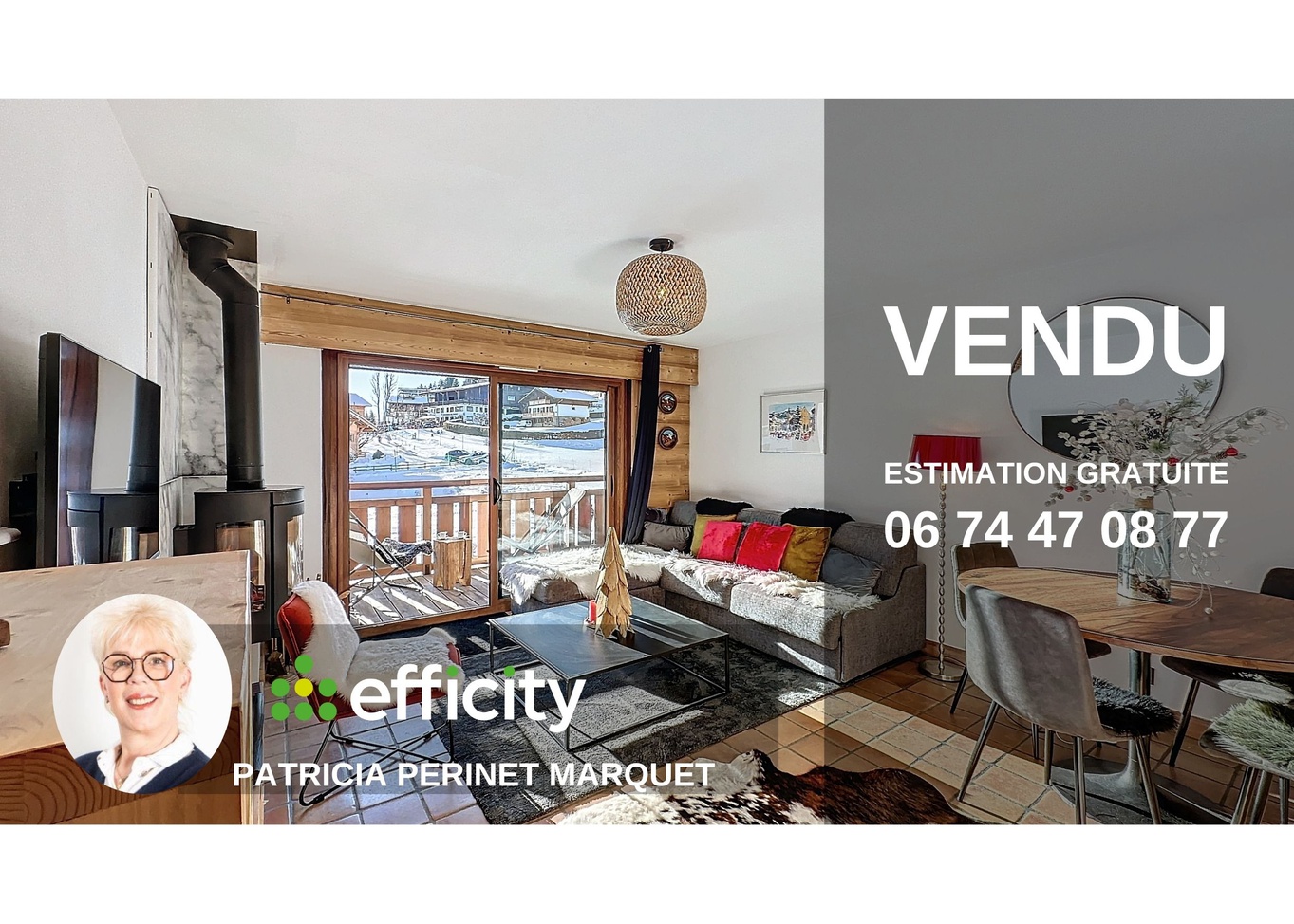 appartement 3 pièces - 52m2 à Megève (74120)