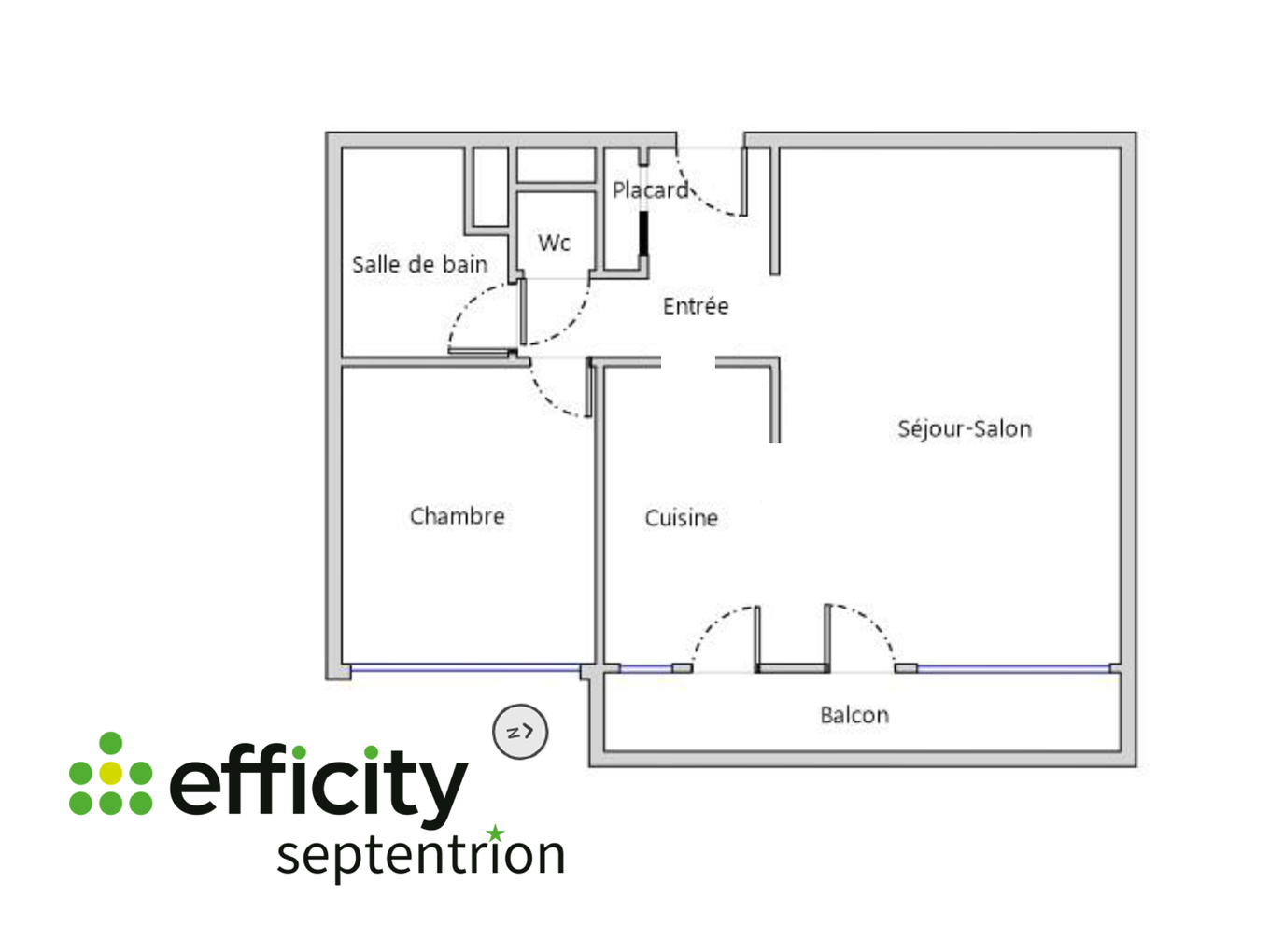 Achat immobilier Appartement 2 pièces  50m2 à Lille (59000) - Photo n°8