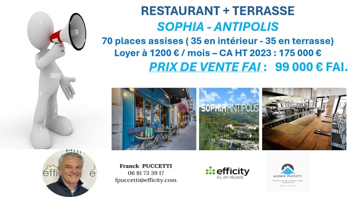 fonds-de-commerce  - 50m2 à Valbonne (06560)