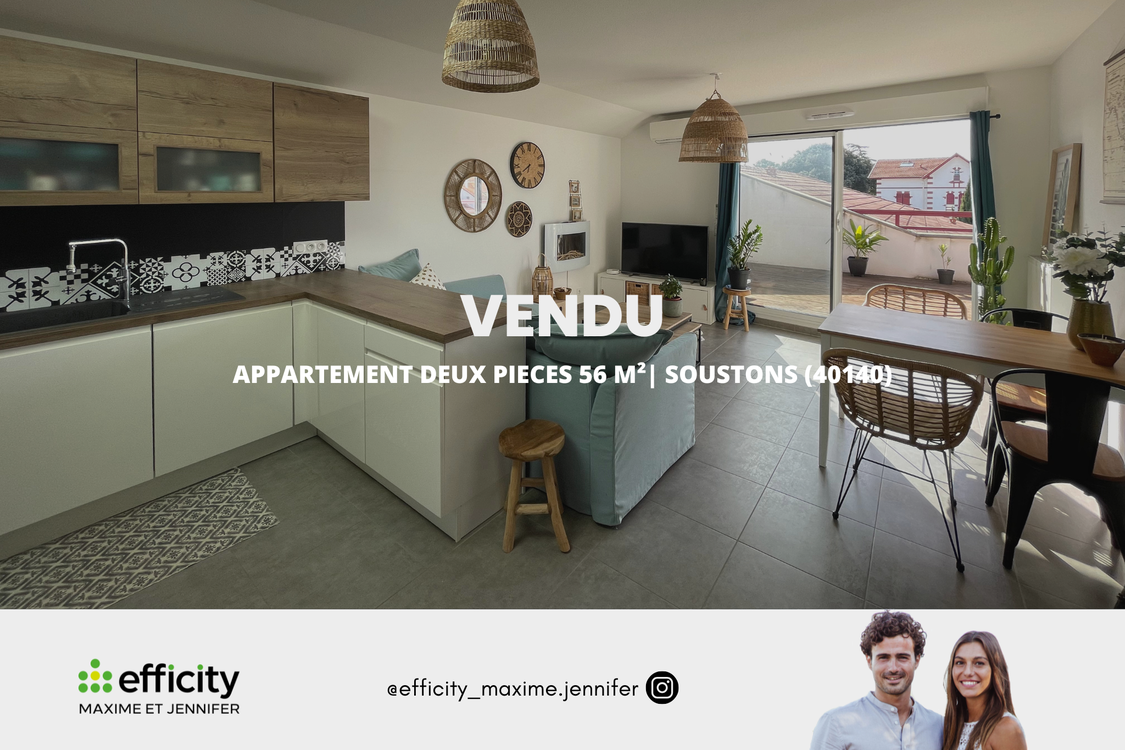 appartement 2 pièces - 56m2 à Soustons (40140)