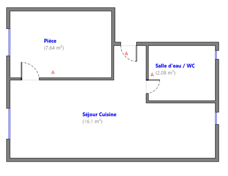 appartement 2 pièces - 26m2 à Paris (75018)