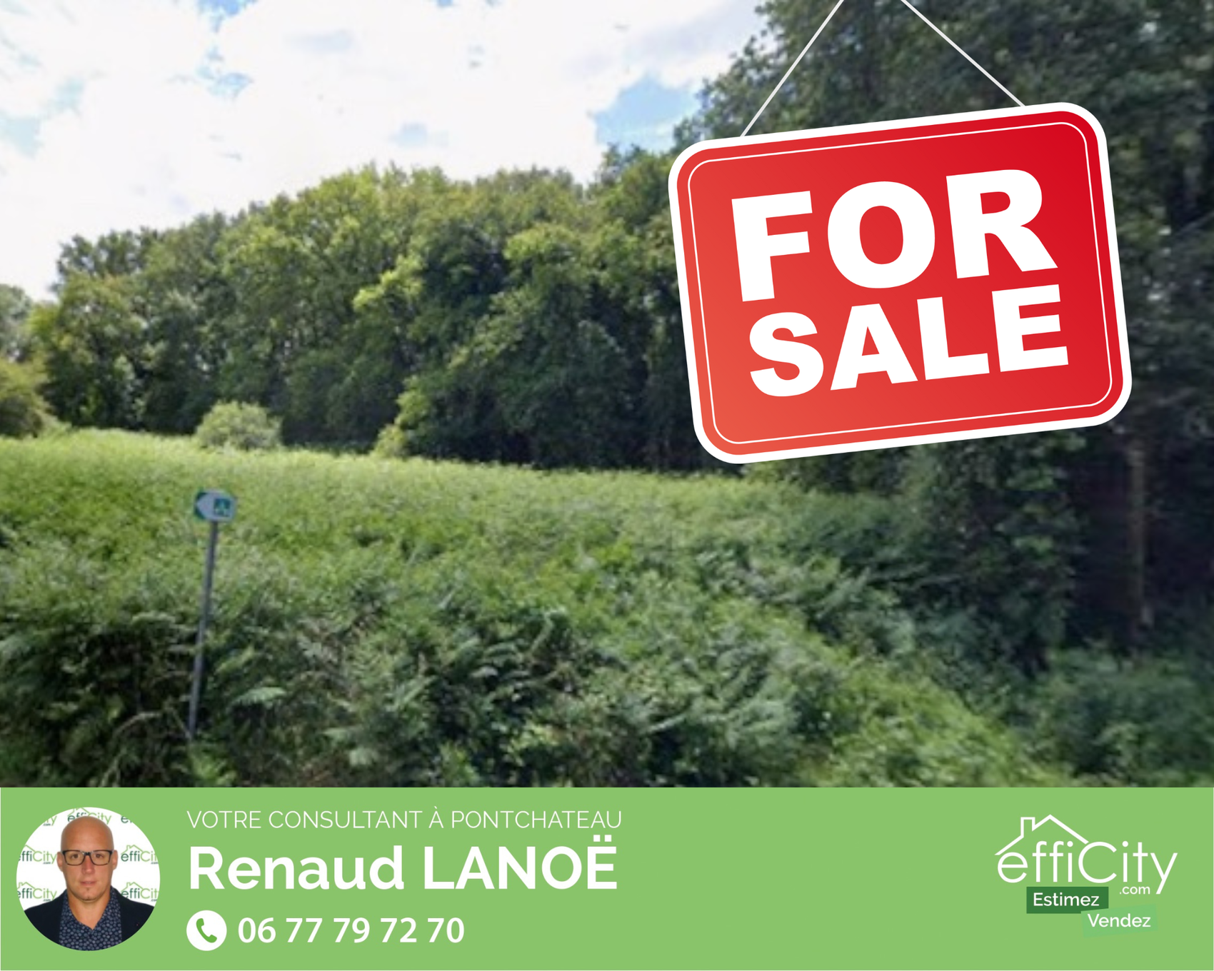Achat immobilier Terrain   697m2 à Besne (44160) - Photo n°1