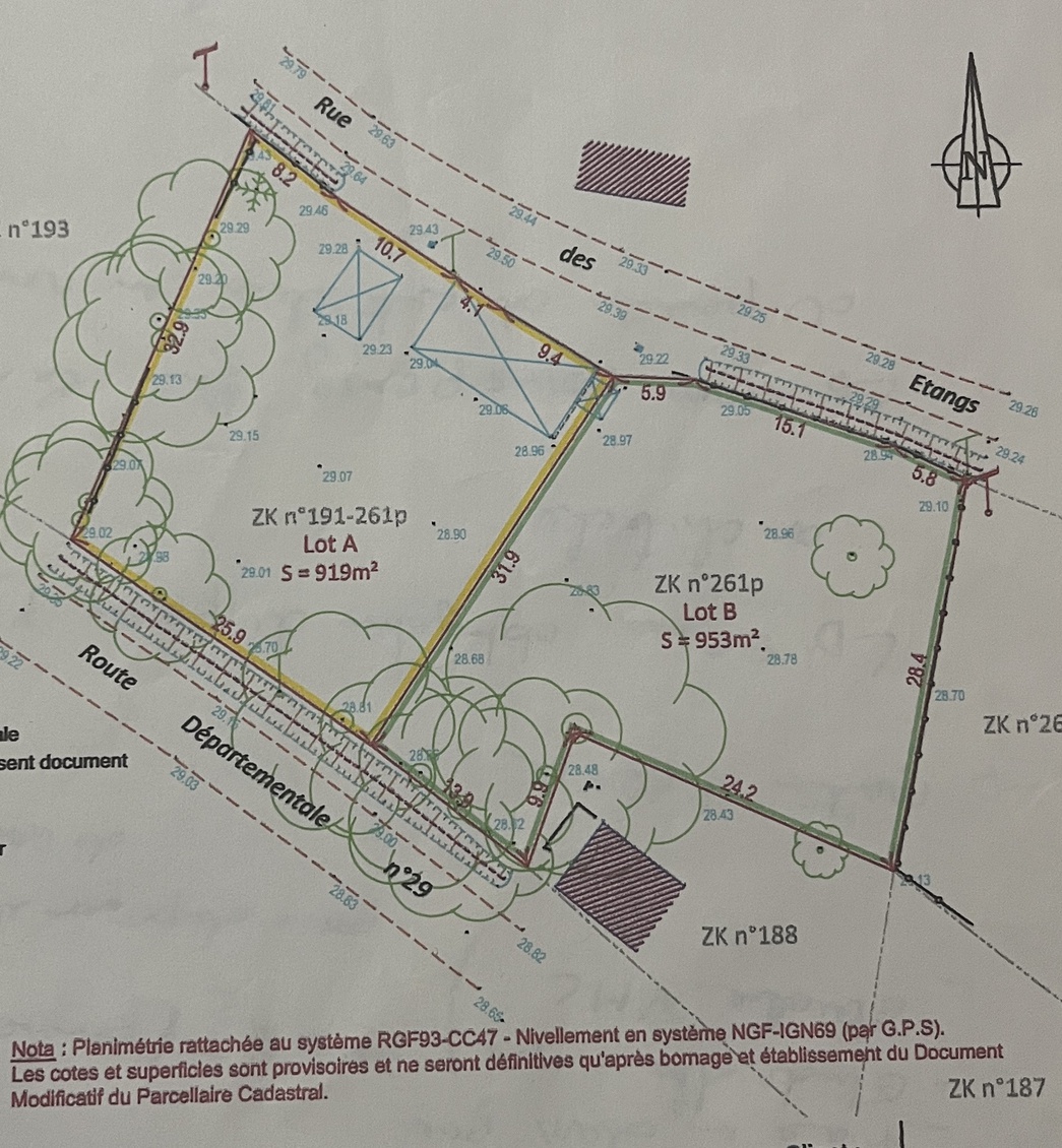 terrain  - 919m2 à Jans (44170)