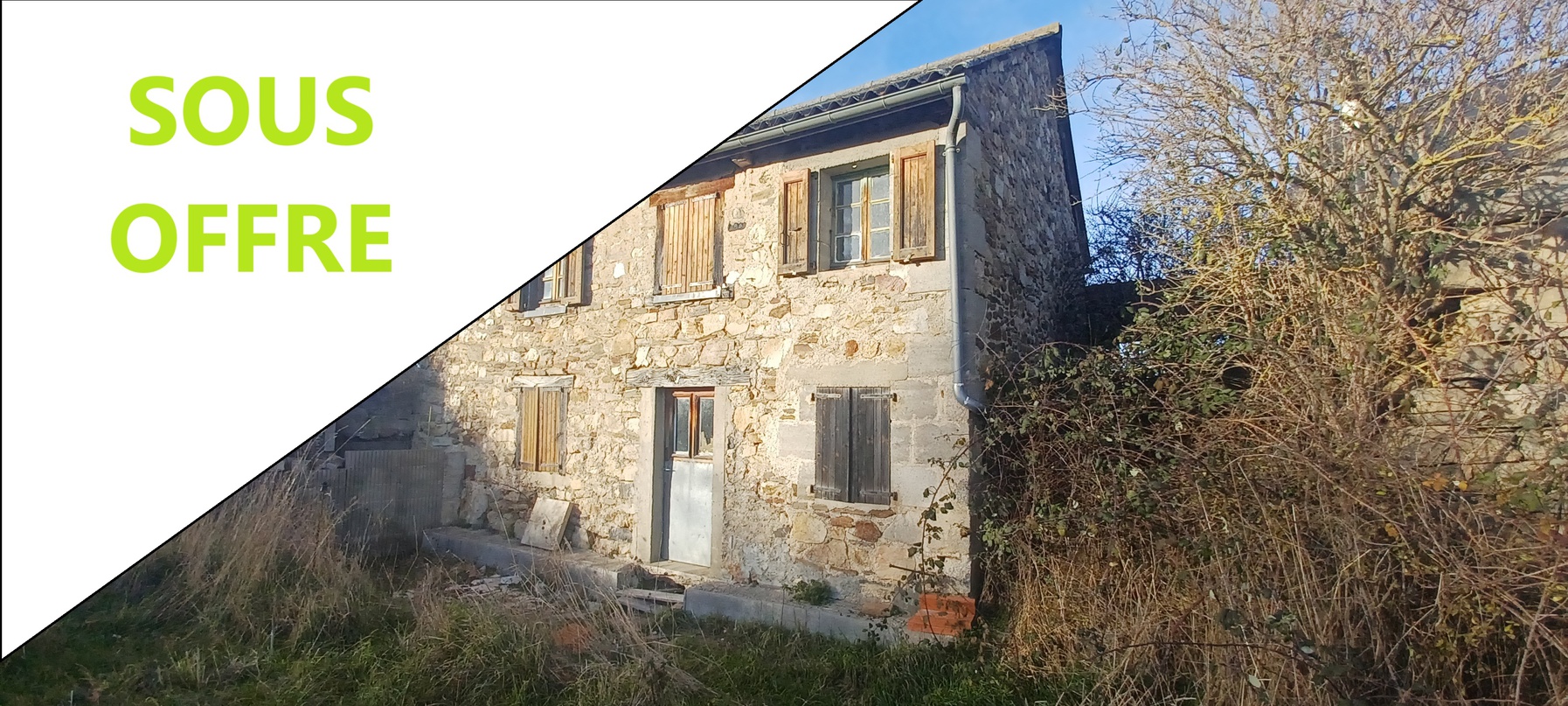 maison 2 pièces - 57m2 à Chaliers (15320)