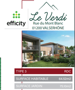 appartement 3 pièces - 64m2 à Valserhône (01200)