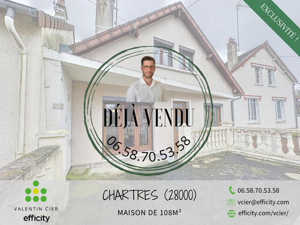 maison 6 pièces - 108m2 à Chartres (28000)