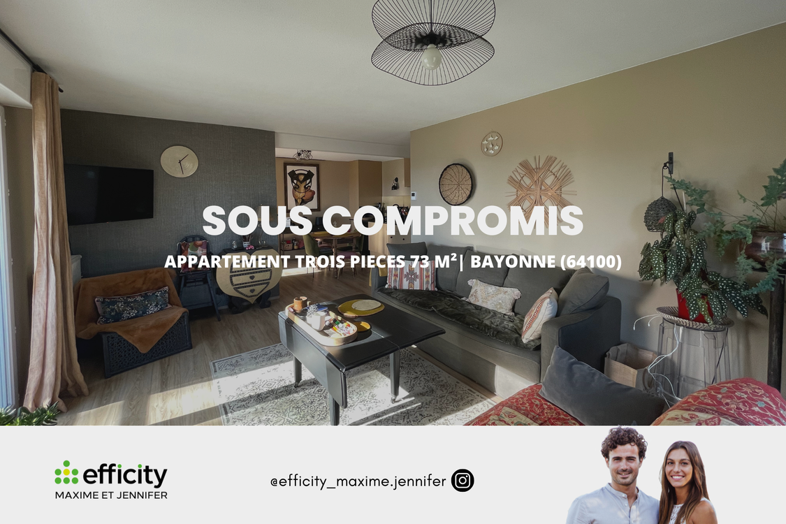 appartement 3 pièces - 73m2 à Bayonne (64100)