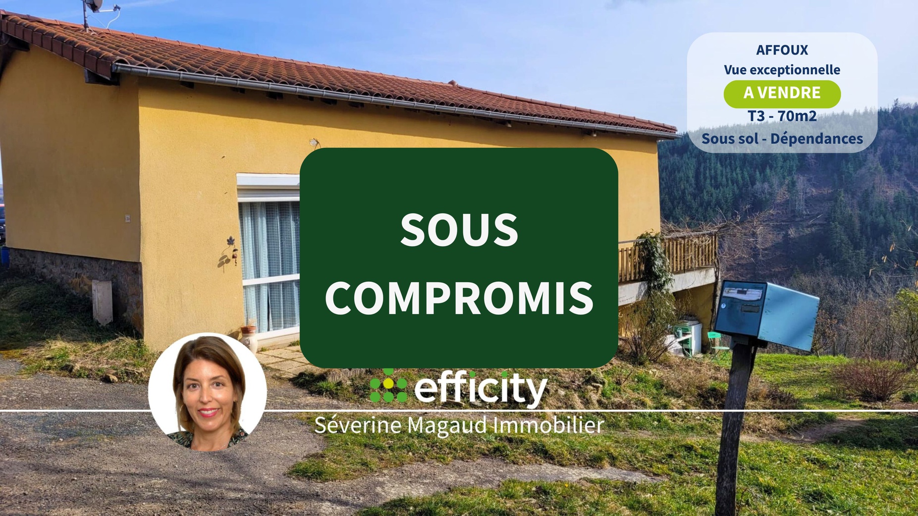 maison 3 pièces - 70m2 à Affoux (69170)