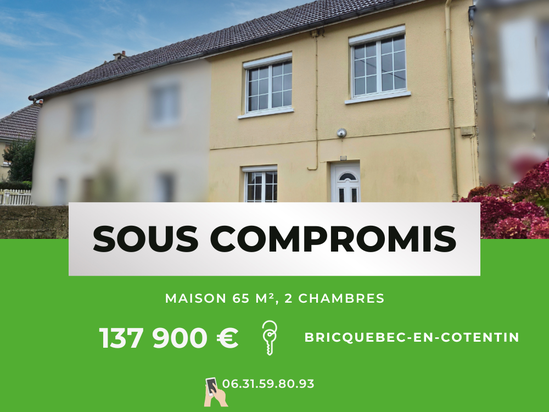 maison 3 pièces - 65m2 à Bricquebec-en-Cotentin (50260)