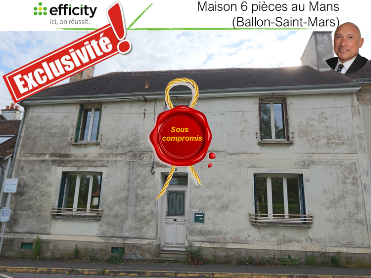 maison 6 pièces - 110m2 à Ballon-Saint-Mars (72290)