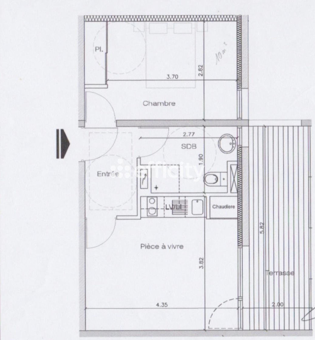 Achat immobilier Appartement 2 pièces  40m2 à Castelnau-le-Lez (34170) - Photo n°4