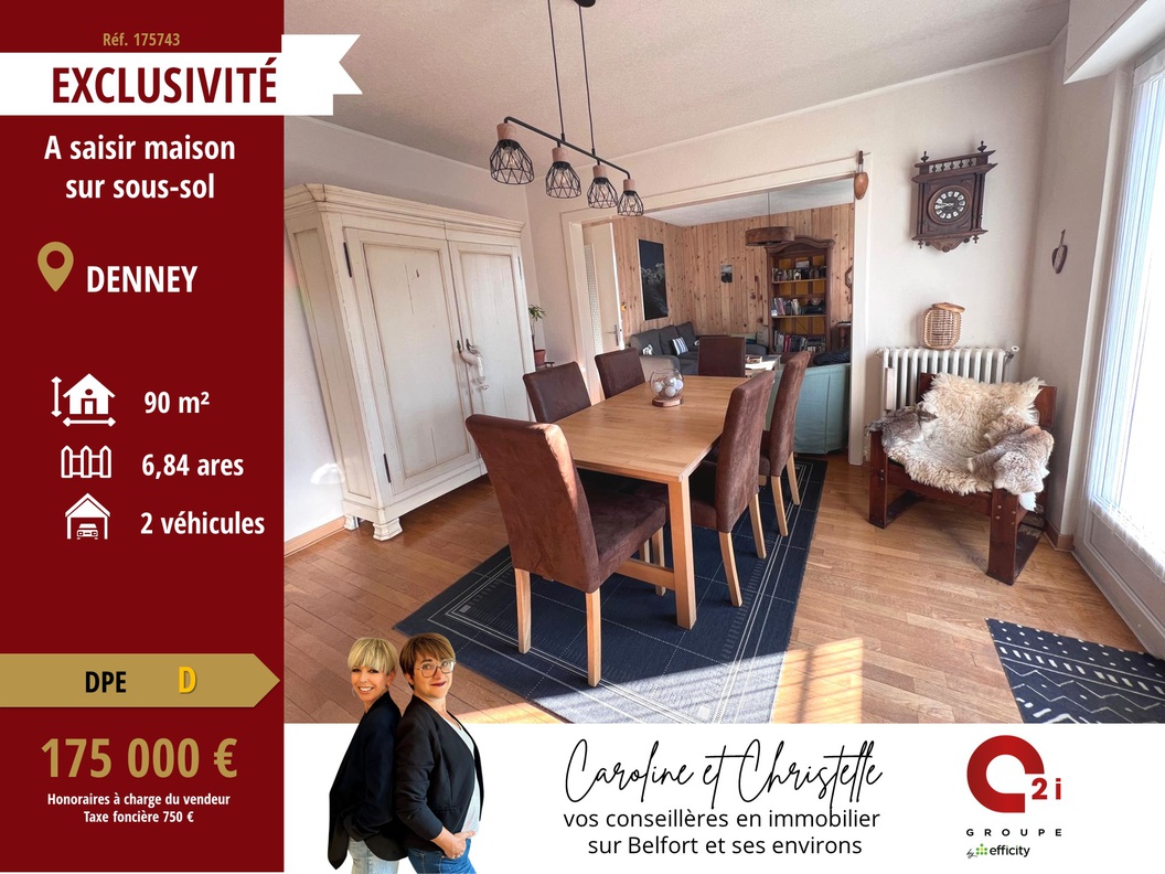 maison 4 pièces - 90m2 à Denney (90160)