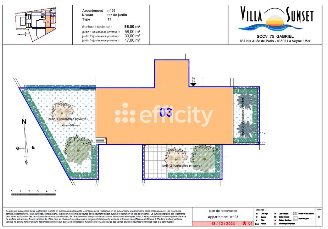 Achat immobilier Appartement 4 pièces  96m2 à Six-Fours-les-Plages (83140) - Photo n°6