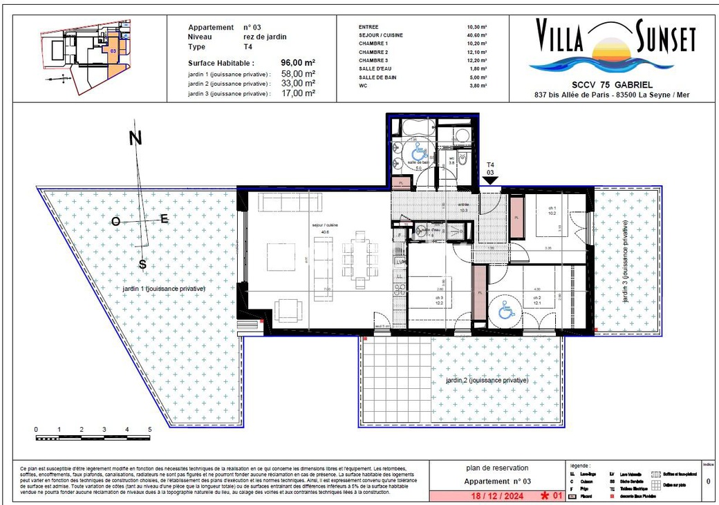 Achat immobilier Appartement 4 pièces  96m2 à Six-Fours-les-Plages (83140) - Photo n°5