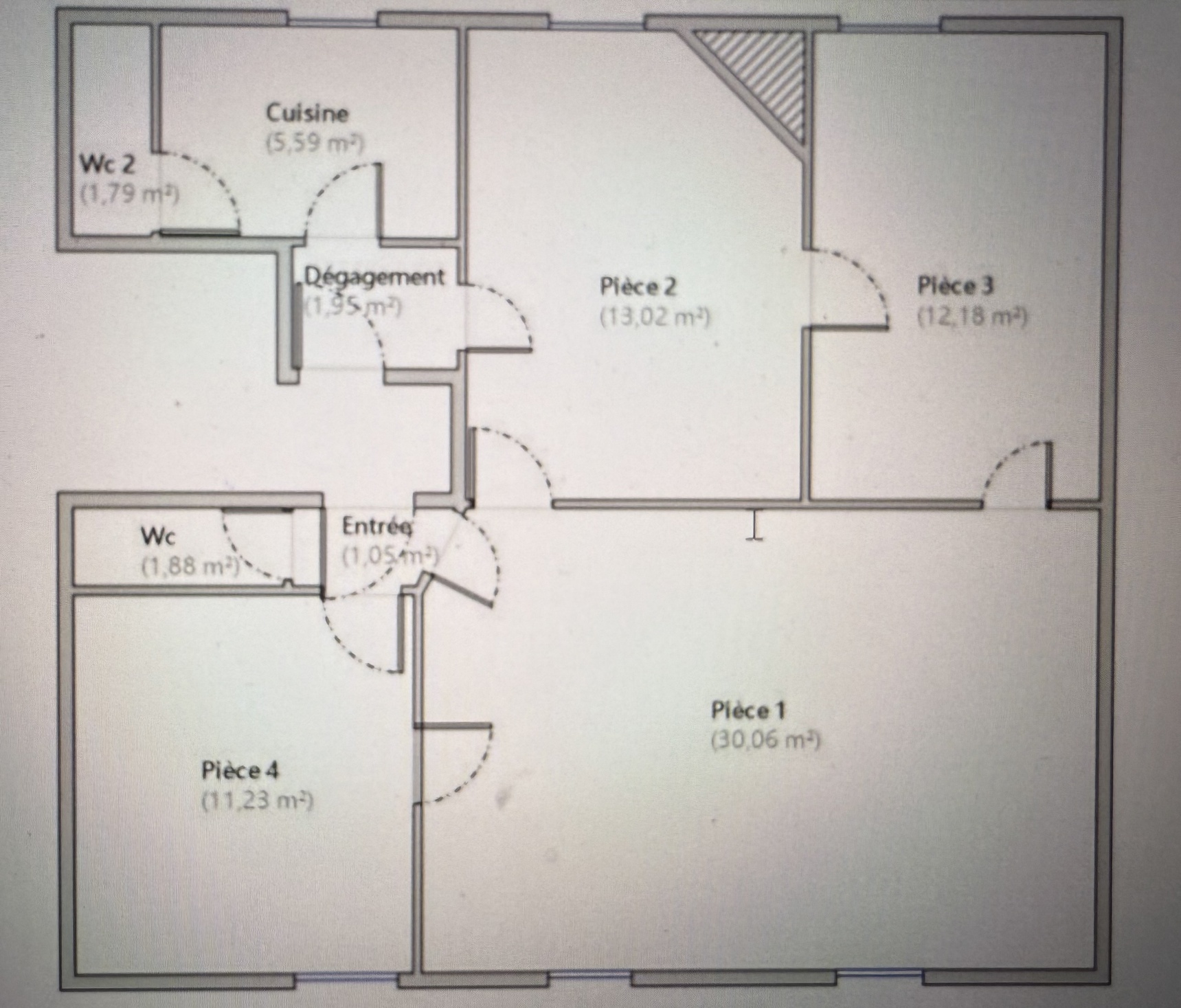 appartement 4 pièces - 80m2 à Les Mureaux (78130)
