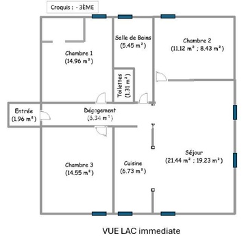 appartement 4 pièces - 79,0m2 à Sévrier (74320)