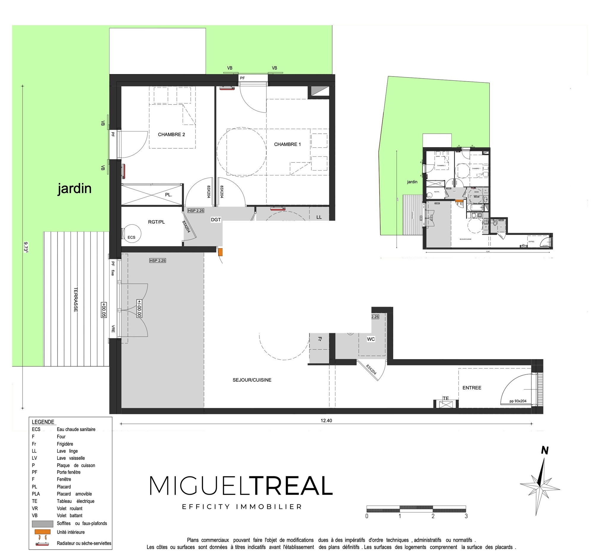 Achat immobilier Appartement 3 pièces  70m2 à Soorts-Hossegor (40150) - Photo n°6