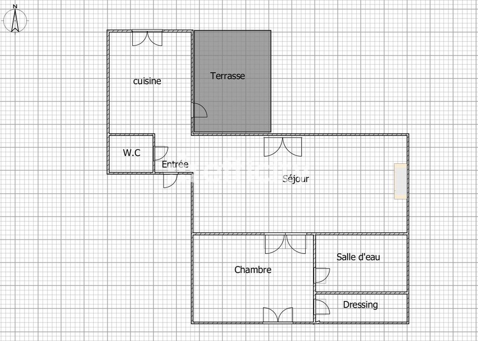 Achat immobilier Appartement 2 pièces  45m2 à Saint-Pierre-des-Corps (37700) - Photo n°4