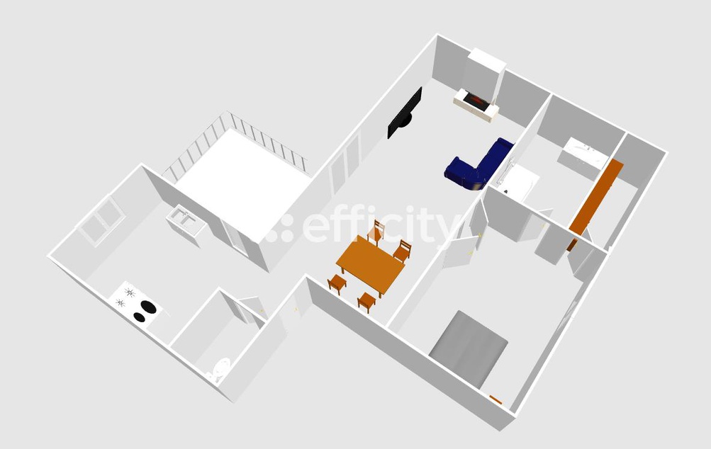 Achat immobilier Appartement 2 pièces  45m2 à Saint-Pierre-des-Corps (37700) - Photo n°5