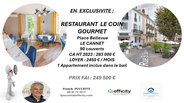 fonds-de-commerce  - 100m2 à Le Cannet (06110)