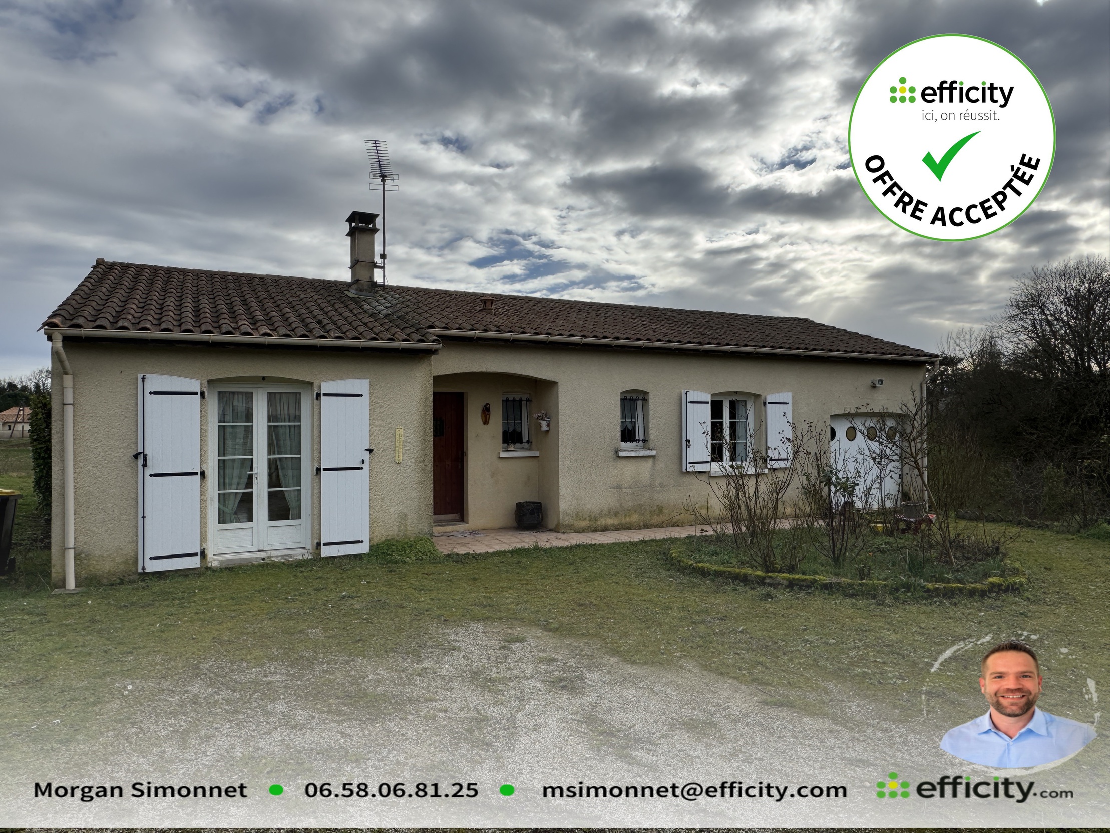 maison 3 pièces - 80m2 à Brie (16590)