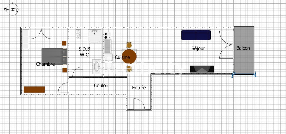 Achat immobilier Appartement 2 pièces  53m2 à Tours (37000) - Photo n°4