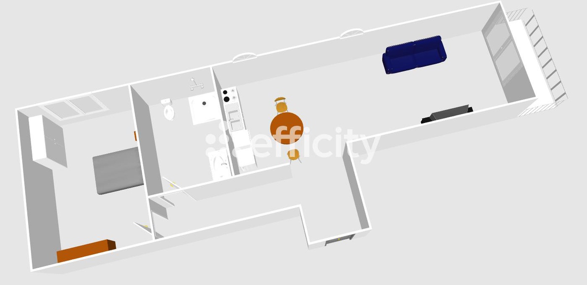 Achat immobilier Appartement 2 pièces  53m2 à Tours (37000) - Photo n°5