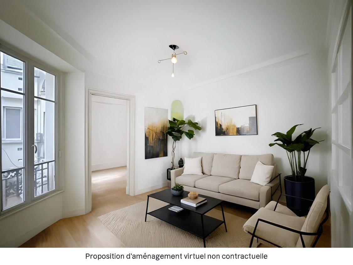 appartement 2 pièces - 33m2 à Paris (75020)