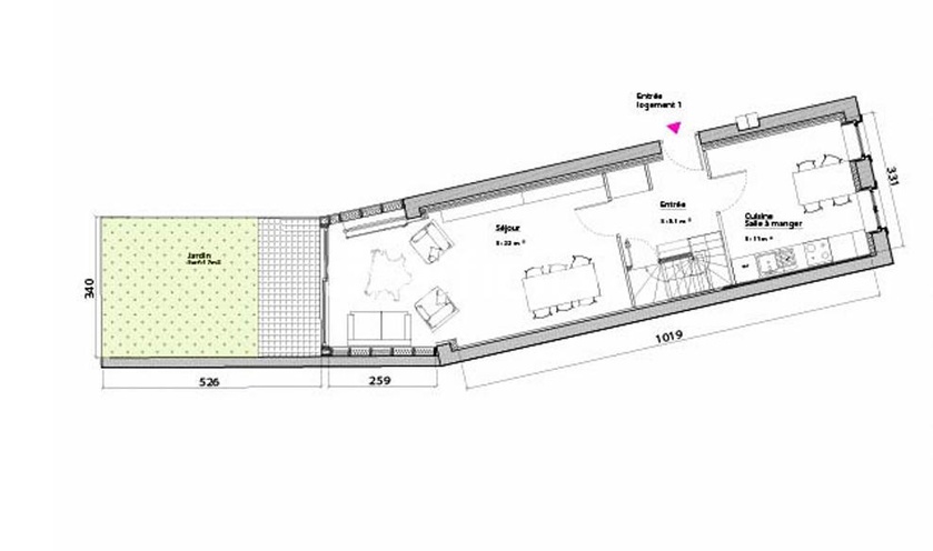 Achat immobilier Maison 3 pièces  80m2 à Lille (59000) - Photo n°4