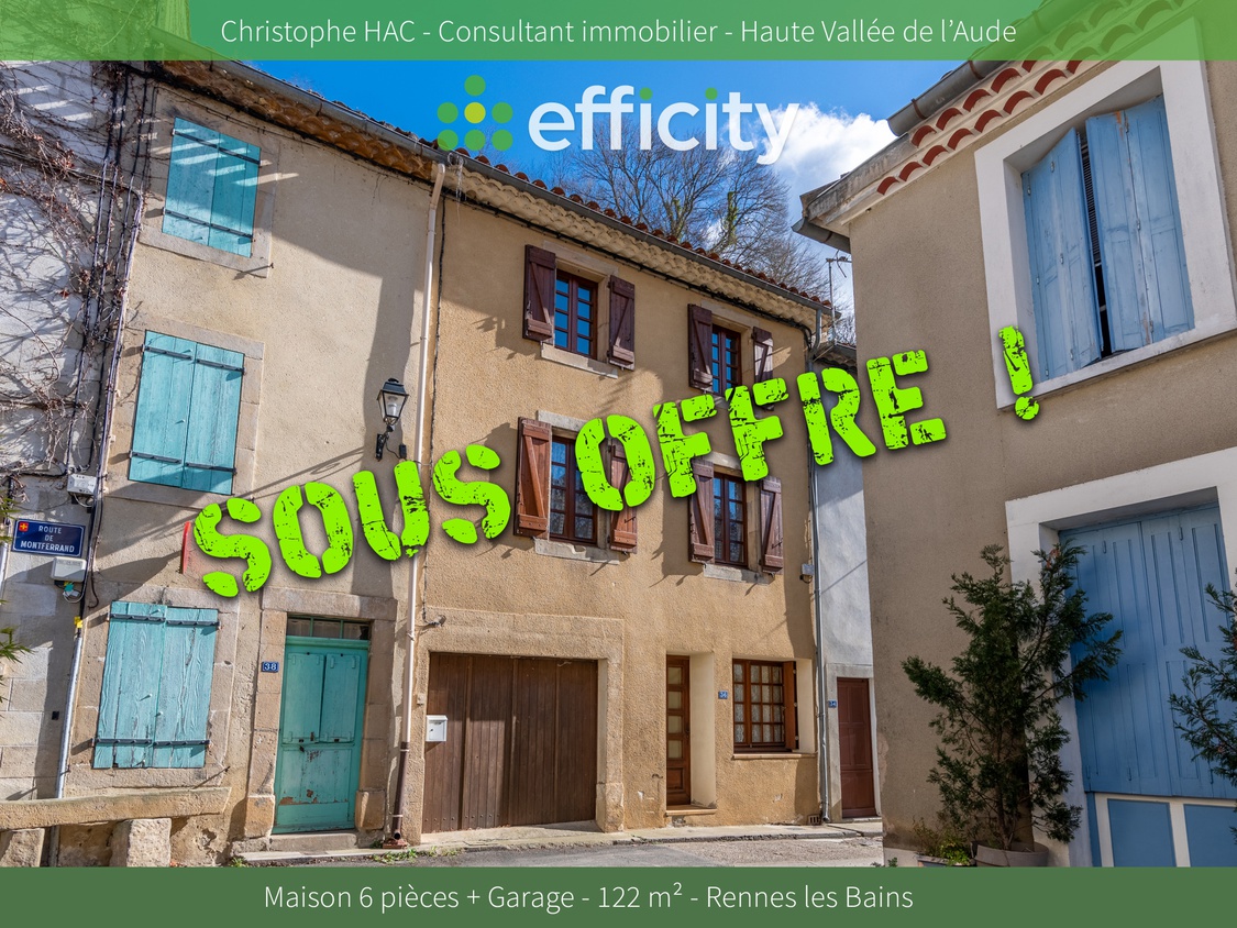 maison 6 pièces - 122m2 à Rennes-les-Bains (11190)