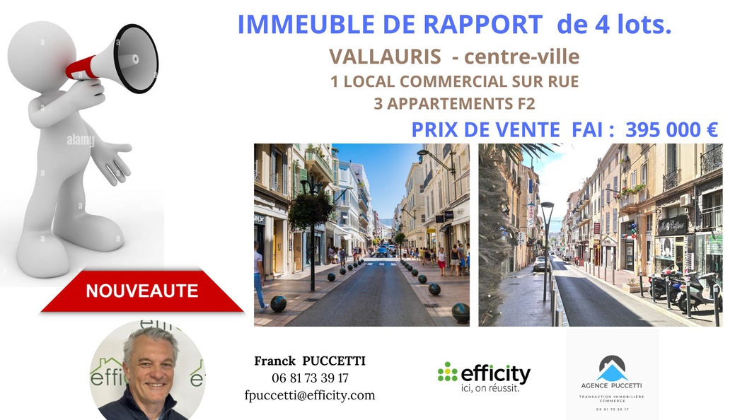 immeuble  - 120m2 à Vallauris (06220)