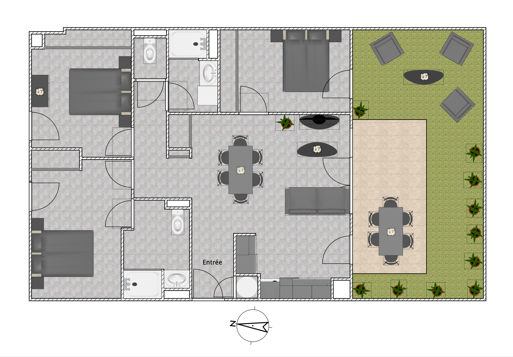 Achat immobilier Appartement 4 pièces  77m2 à Murviel-lès-Montpellier (34570) - Photo n°5