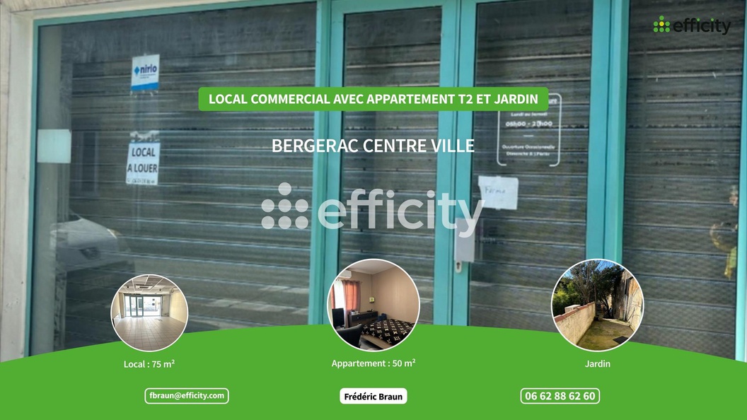 local-commercial 4 pièces - 125,0m2 à Bergerac (24100)