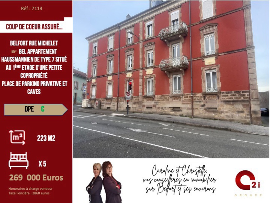appartement 7 pièces - 222m2 à Belfort (90000)