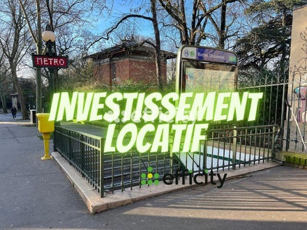 appartement 1 pièces - 9m2 à Paris (75019)