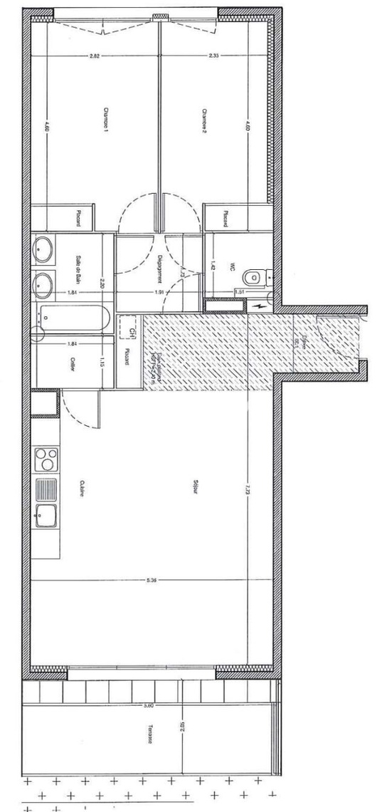 Achat immobilier Appartement 3 pièces  76m2 à Bordeaux (33300) - Photo n°8