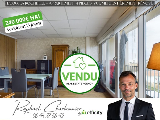 appartement 3 pièces - 74m2 à La Rochelle (17000)