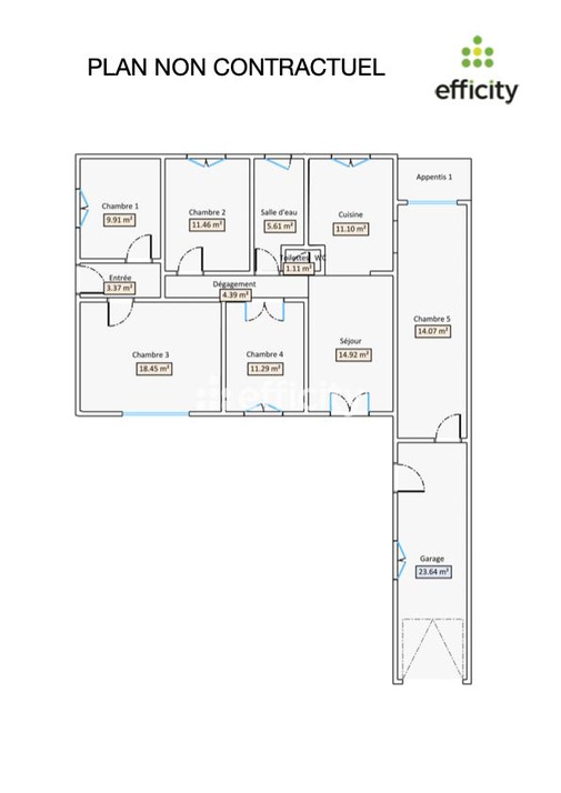 Achat immobilier Maison 6 pièces  106m2 à Marennes-Hiers-Brouage (17320) - Photo n°16