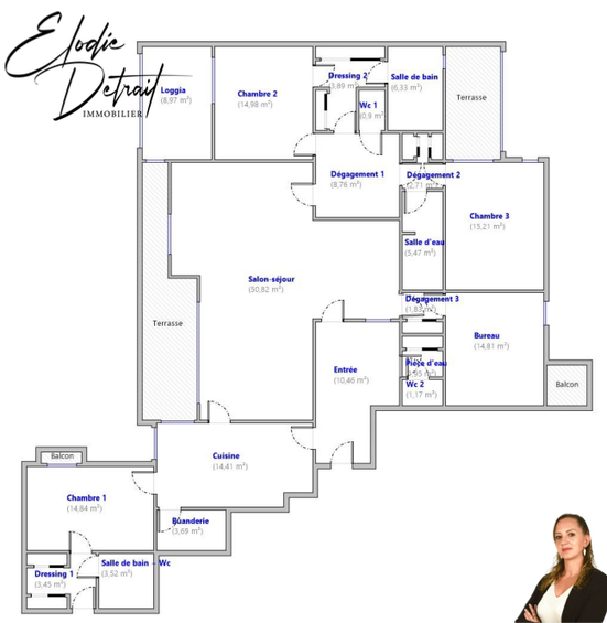 Achat immobilier Appartement 6 pièces  188m2 à Le Mans (72000) - Photo n°10