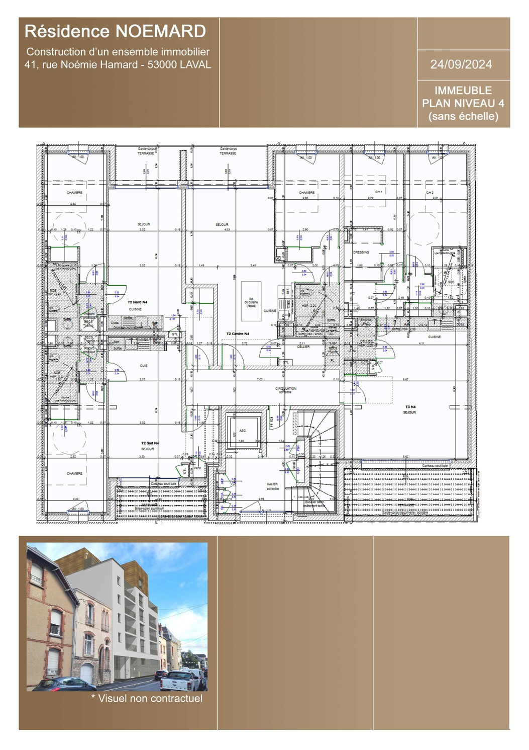 Achat immobilier Appartement 2 pièces  53m2 à Laval (53000) - Photo n°4