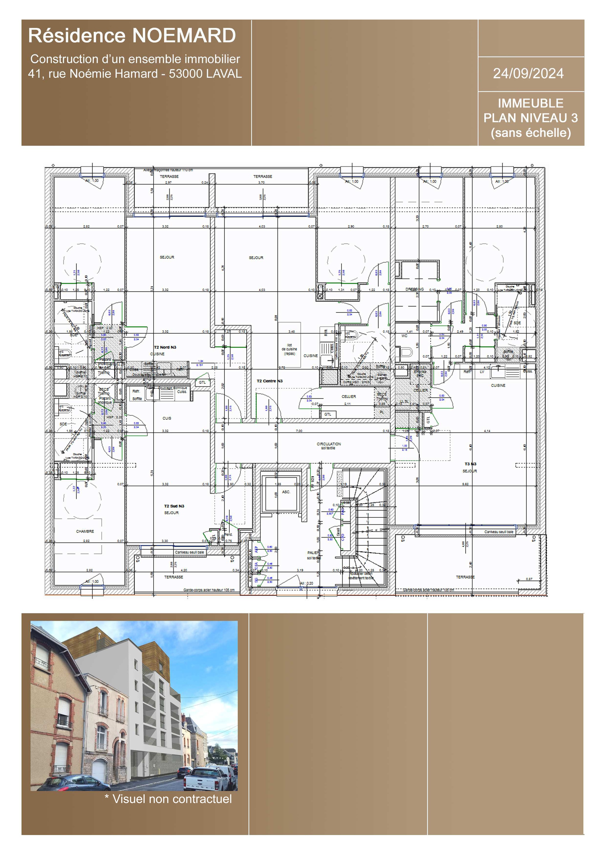 Achat immobilier Appartement 2 pièces  53m2 à Laval (53000) - Photo n°4