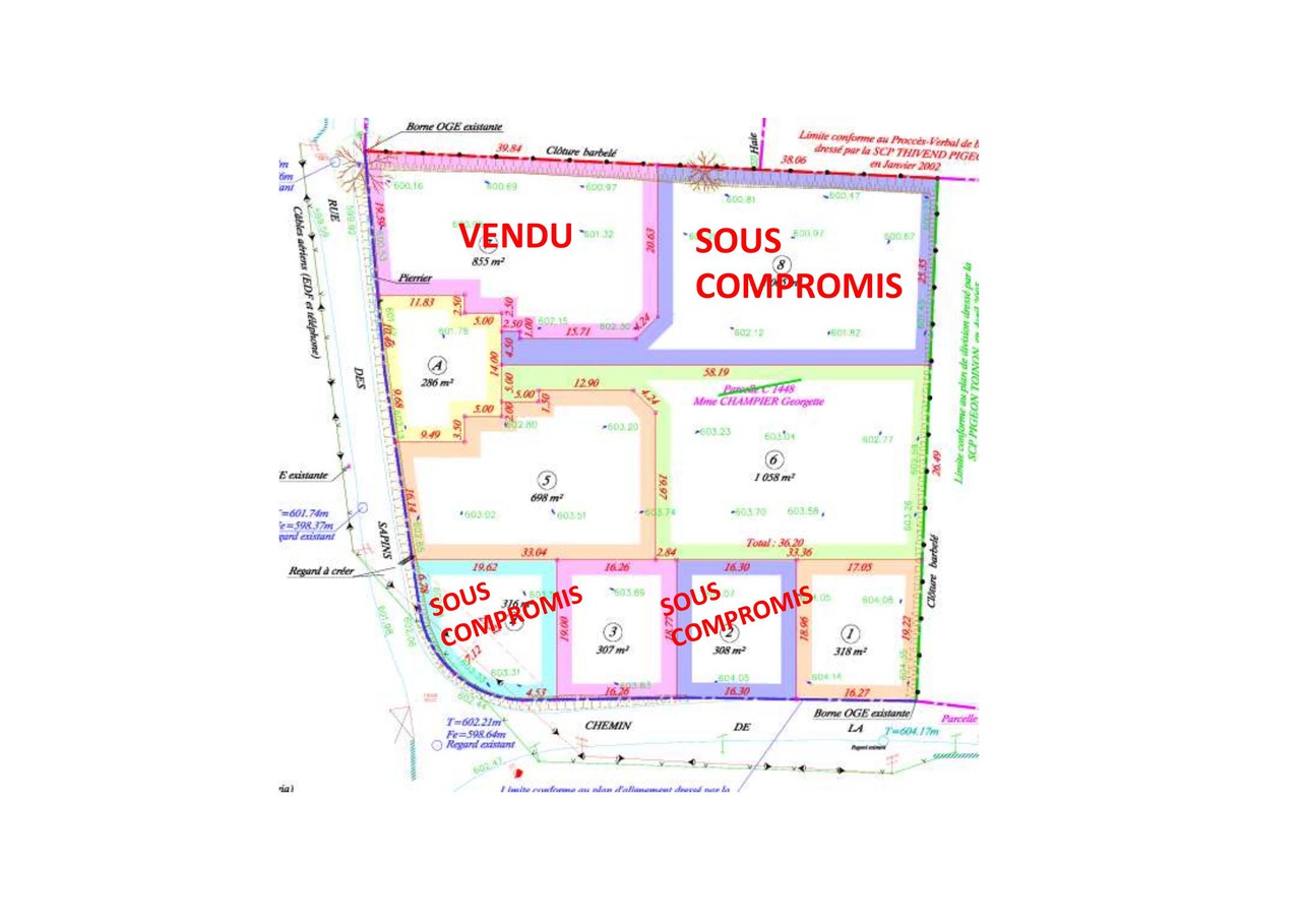 terrain  - 698,0m2 à Haute-Rivoire (69610)